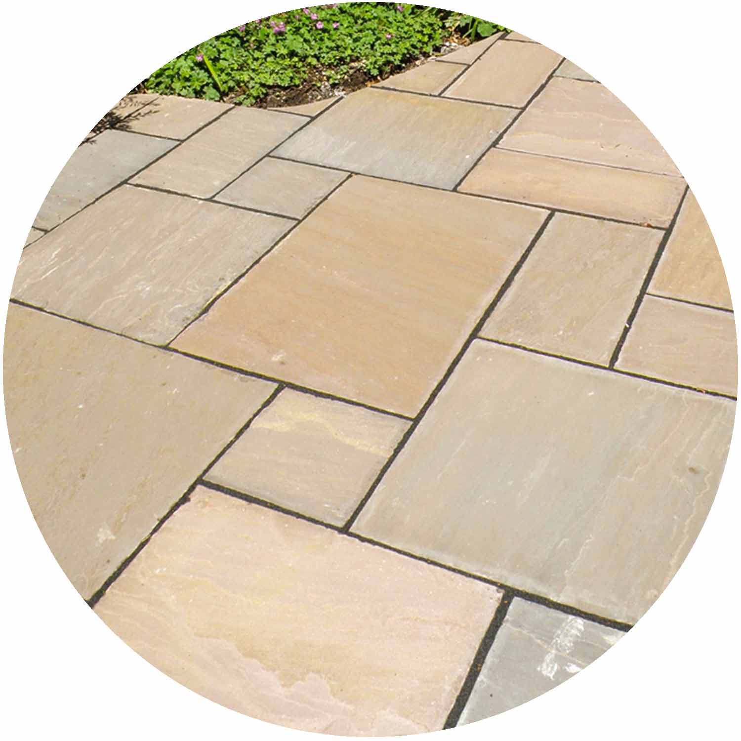 Autumn Brown Sandstone Paving per mtr