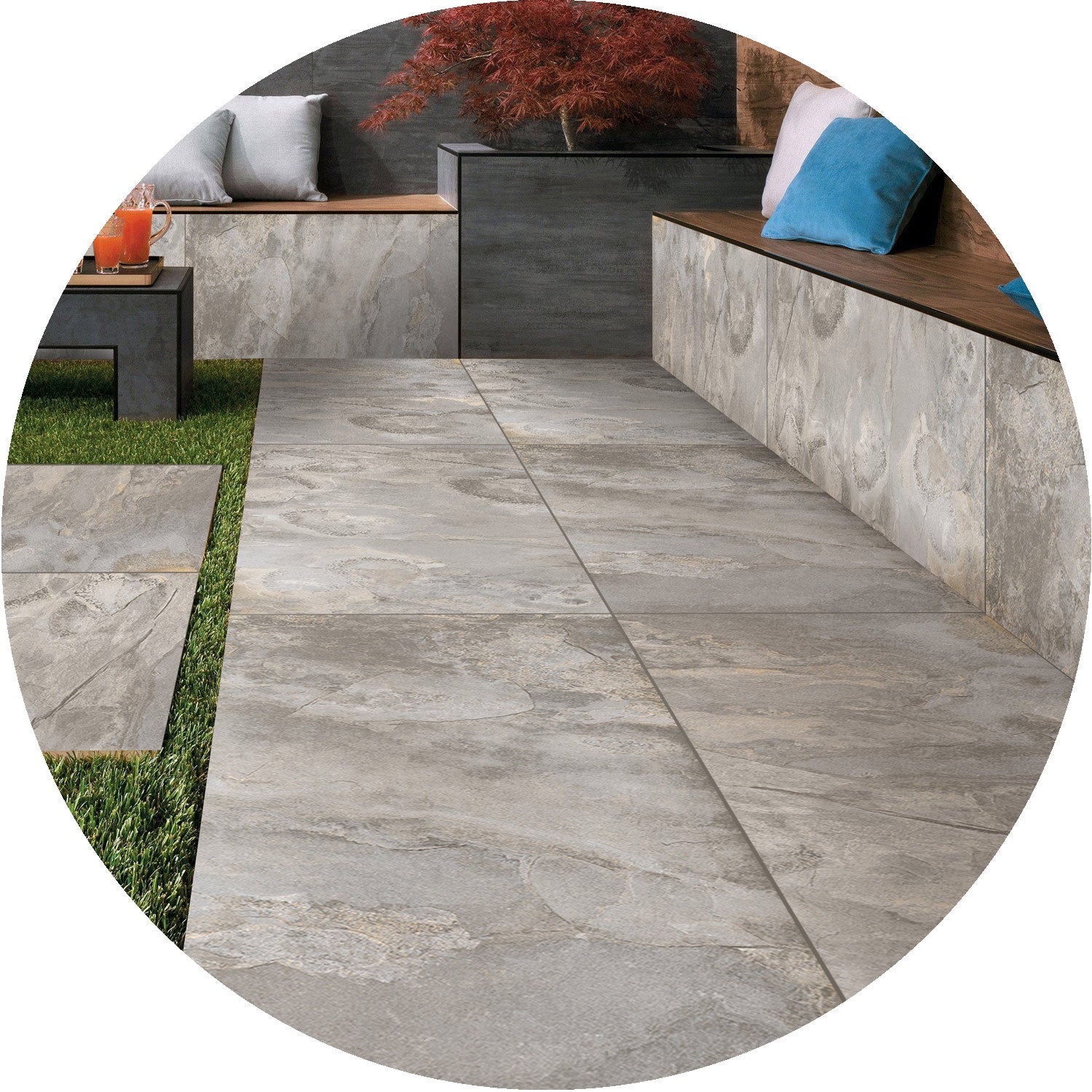 Beside Grey Porcelain Paving 600x600mm per mtr
