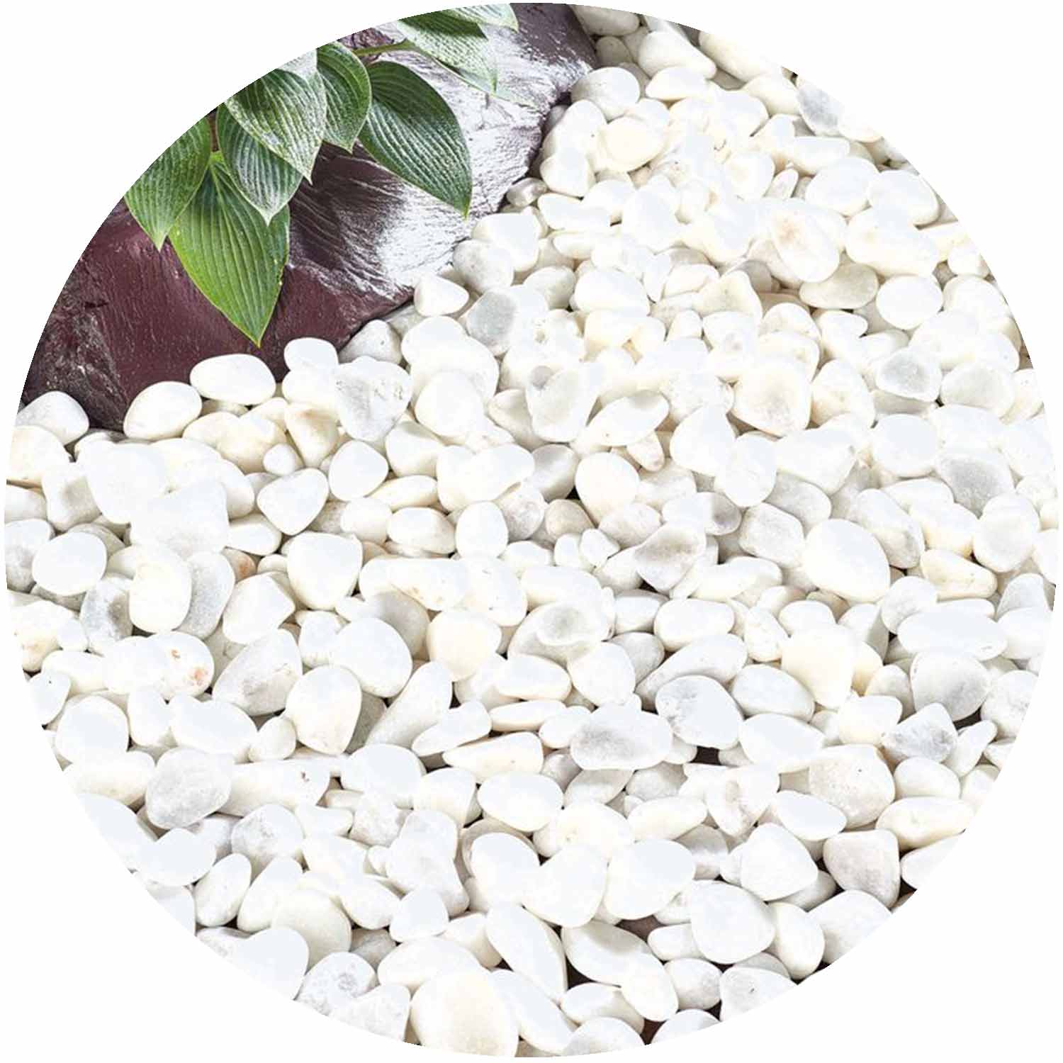 Coral White Pebbles Bulk Bag