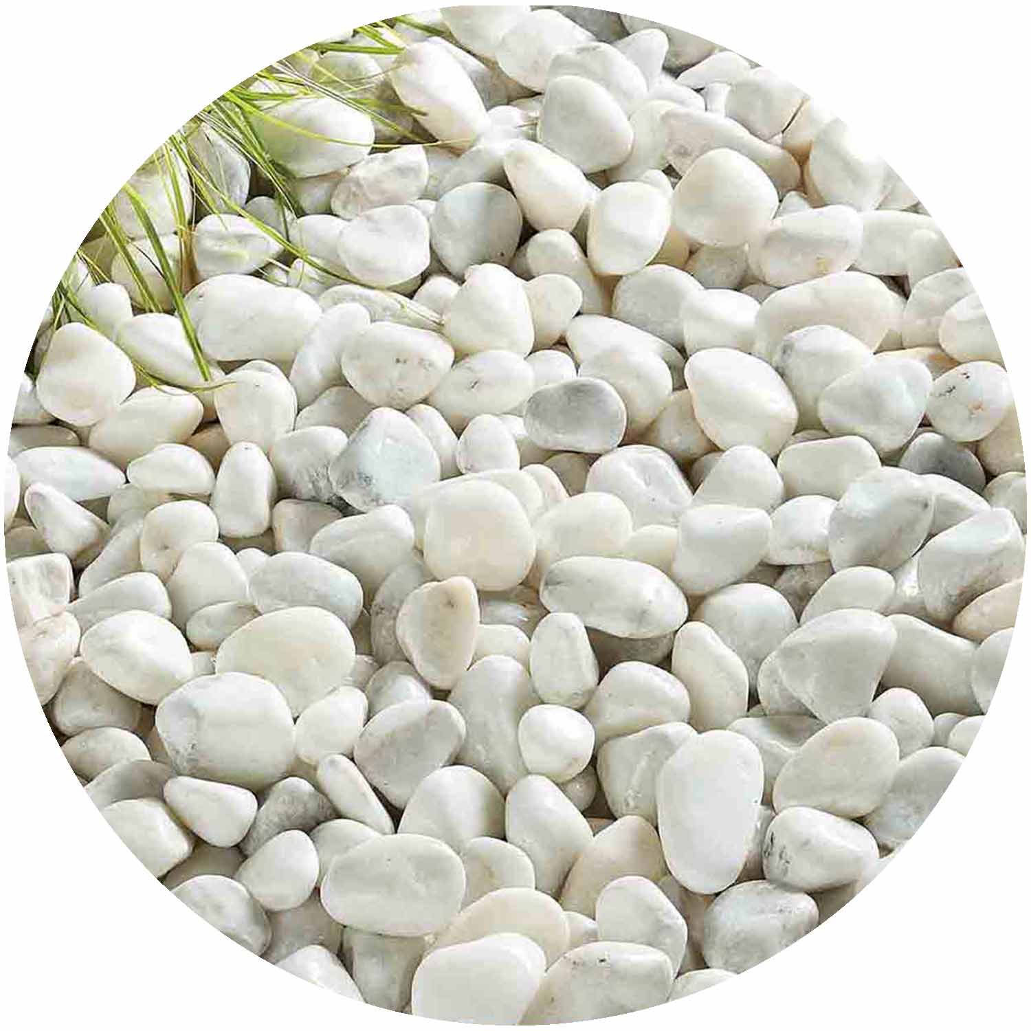 Pearl White Cobbles Bulk Bag