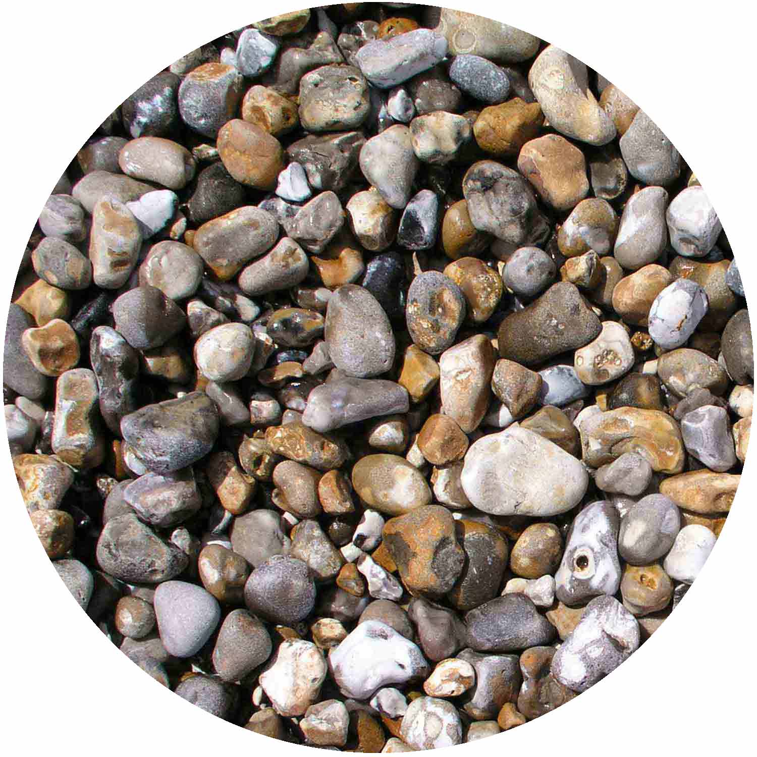 Round Pebble 40mm Bulk Bag 20/40 SS Gravel Single Size Material
