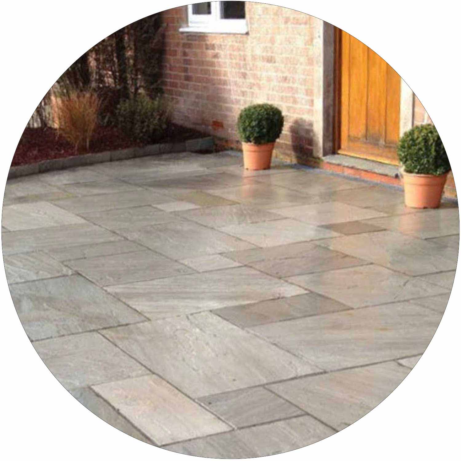 Kandla Grey Sandstone Paving per mtr