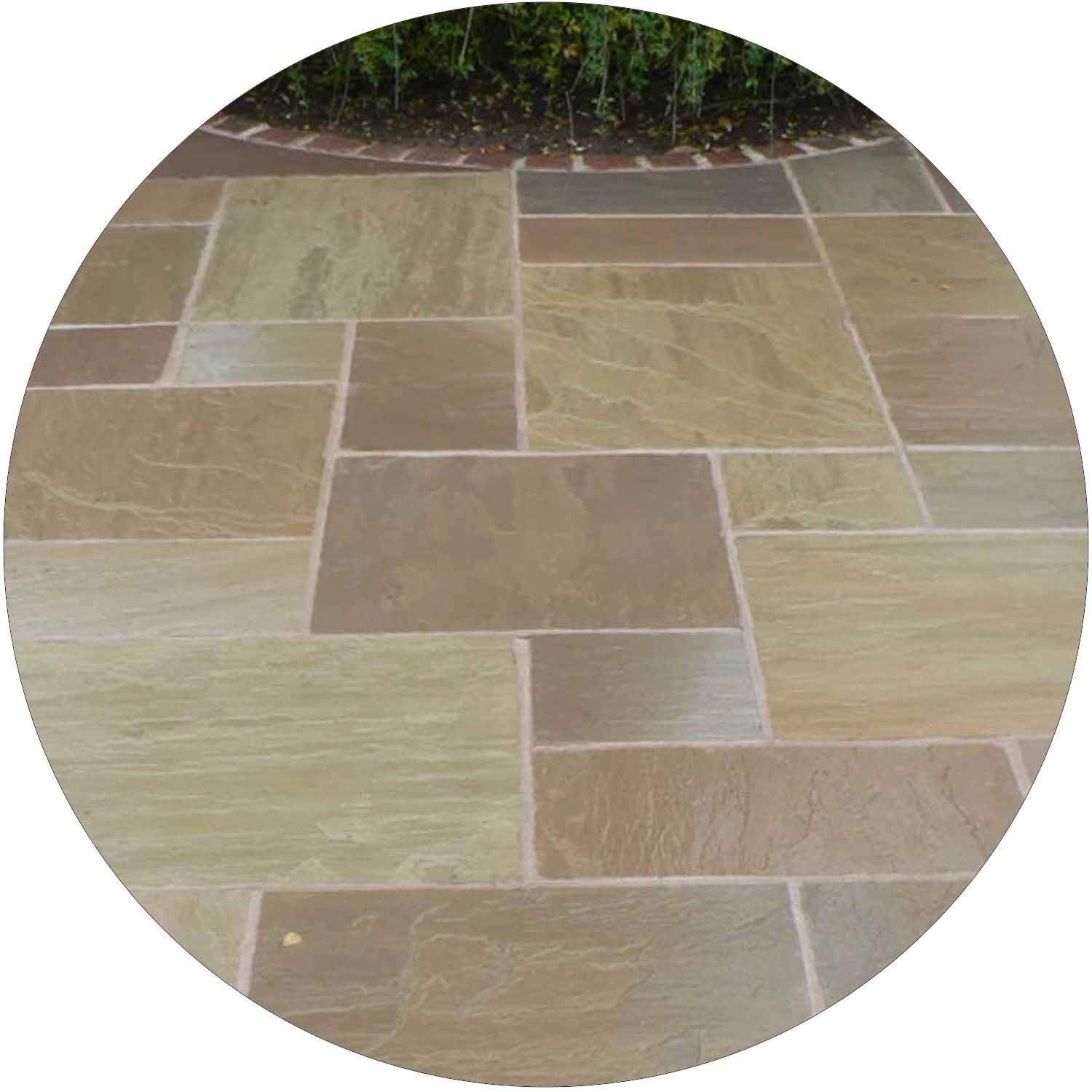 Raj Blend Sandstone Paving per mtr