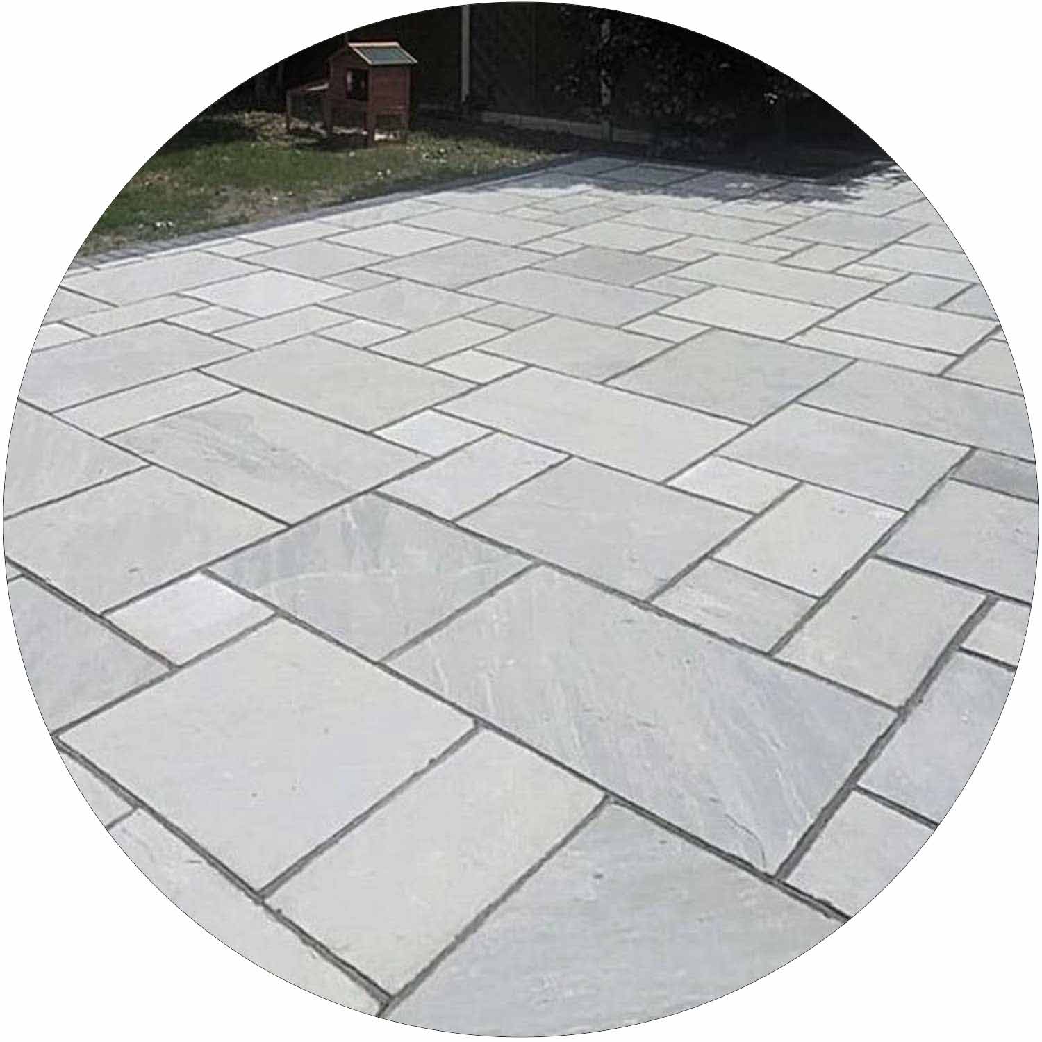 Grey Sandstone (560x560mm) Paving per mtr