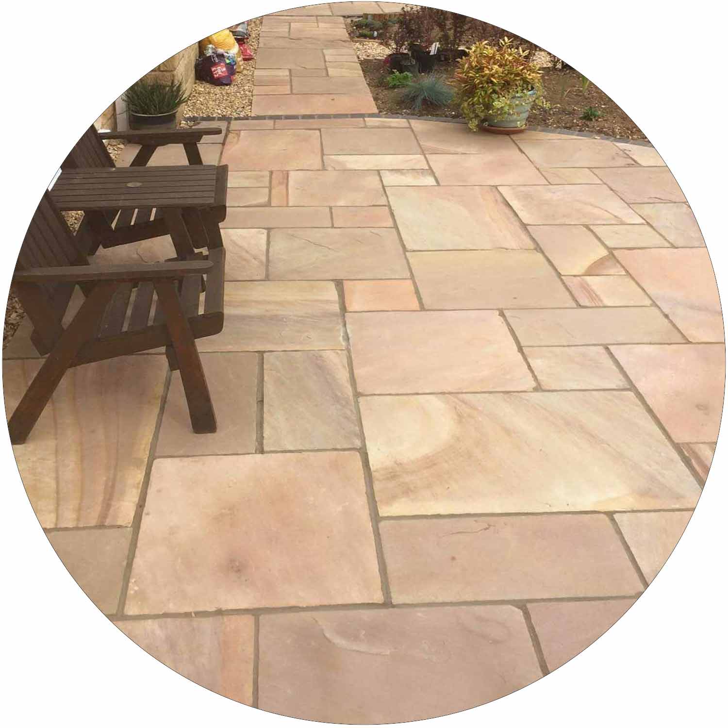 Rippon Buff Sandstone Paving per 0.18 (600x300mm)